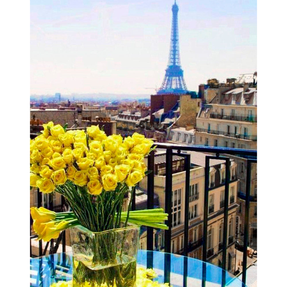 Collection D Art Paris Yellow Roses 48x38 Mozaik Kit - DE611